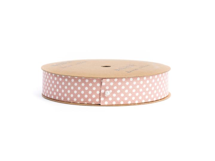10 Yards Double Sided Polka Dot Cotton Styling Ribbon — Brown