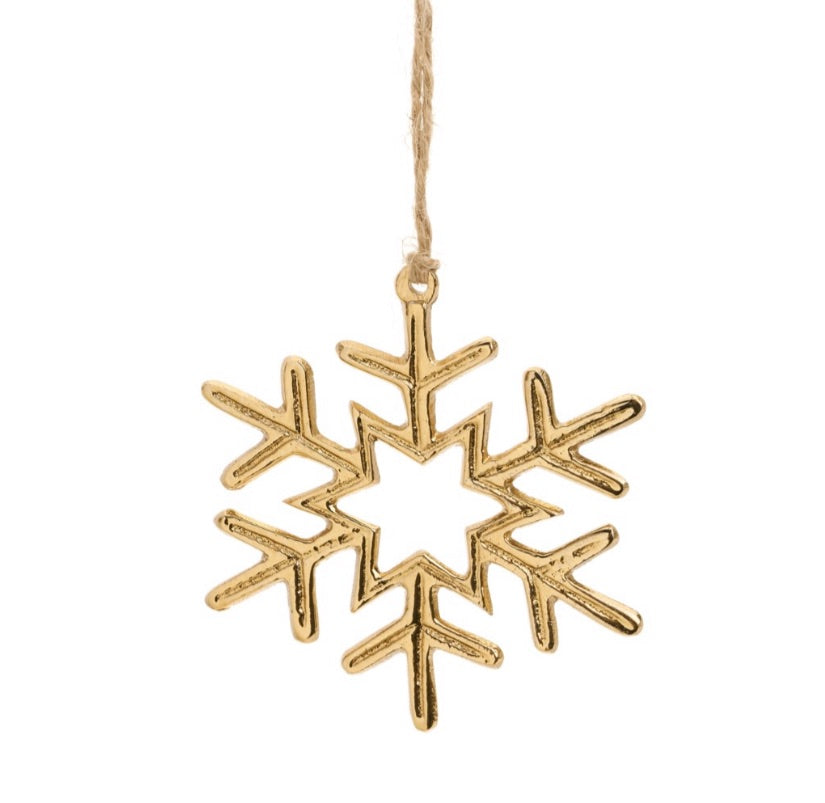 Gold Snowflake Ornament