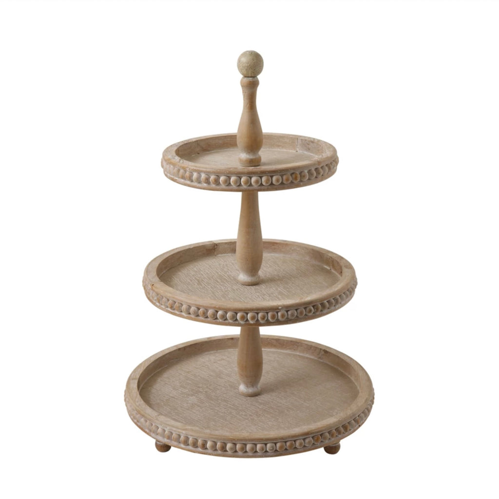3-Tiered Wooden Tray