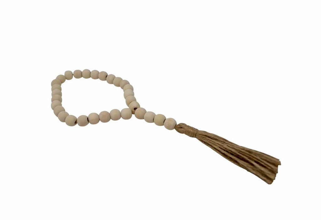 Beads tassle natural