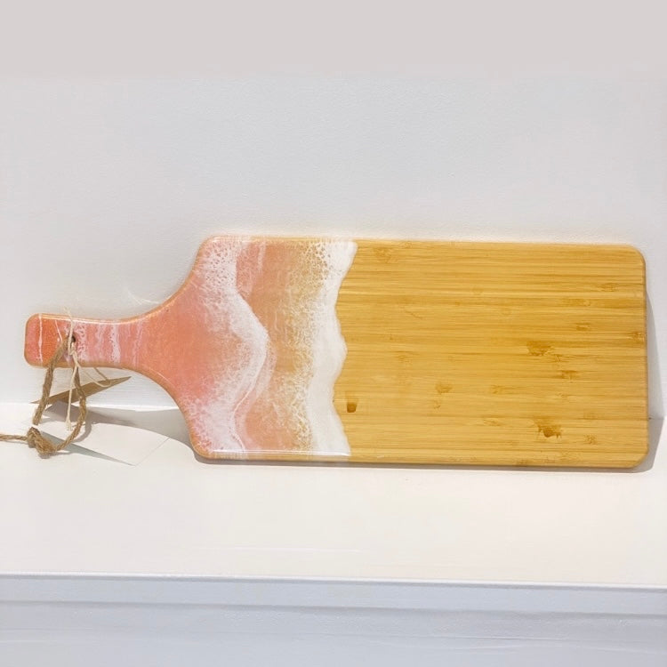 Lo Resin Designs — Pink Bamboo Charcuterie Board