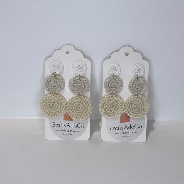 Handmade Crochet Earrings — Circles