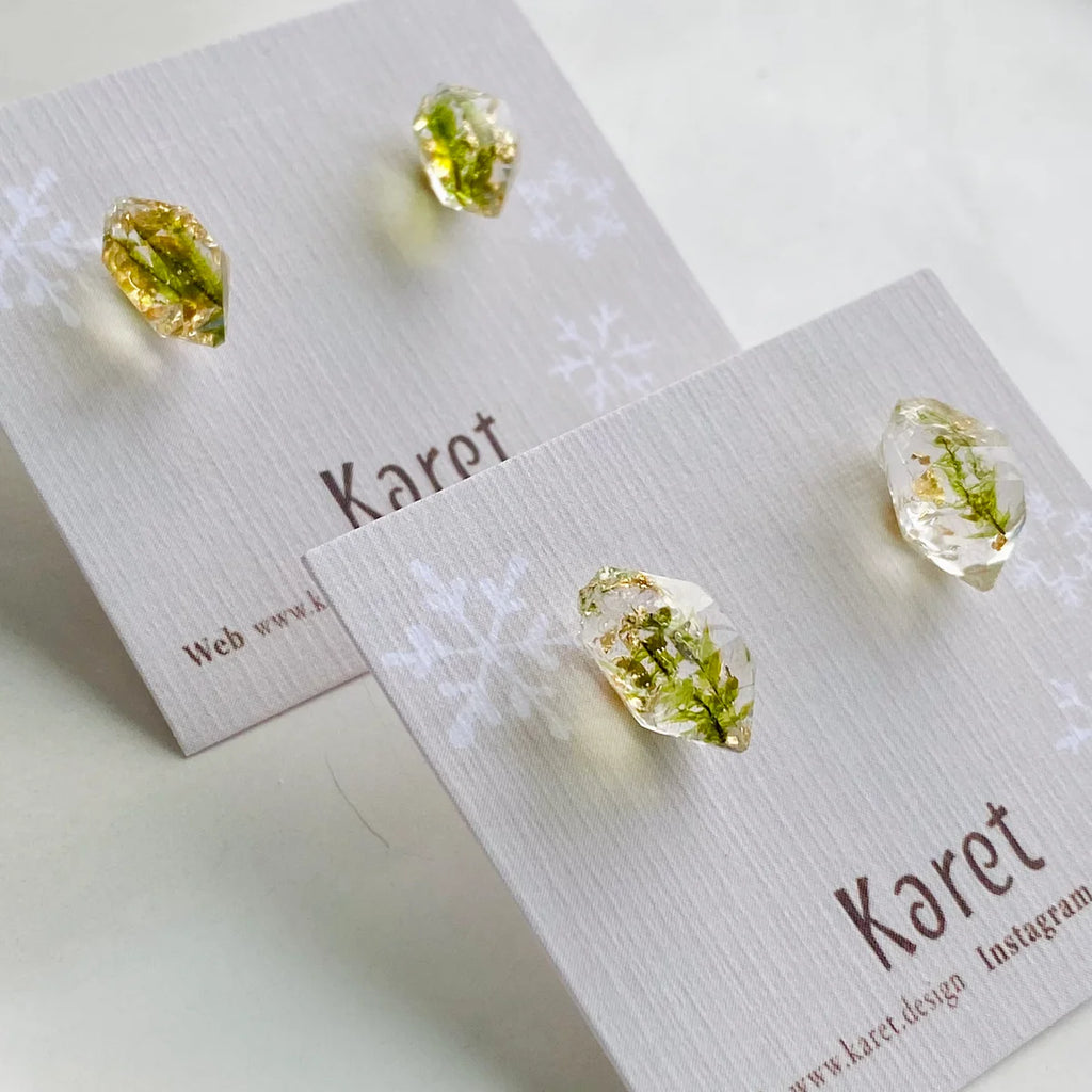 Karet - Moss Crystal Earrings