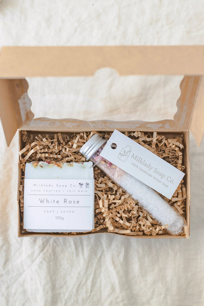 Rose gift set soap+salt