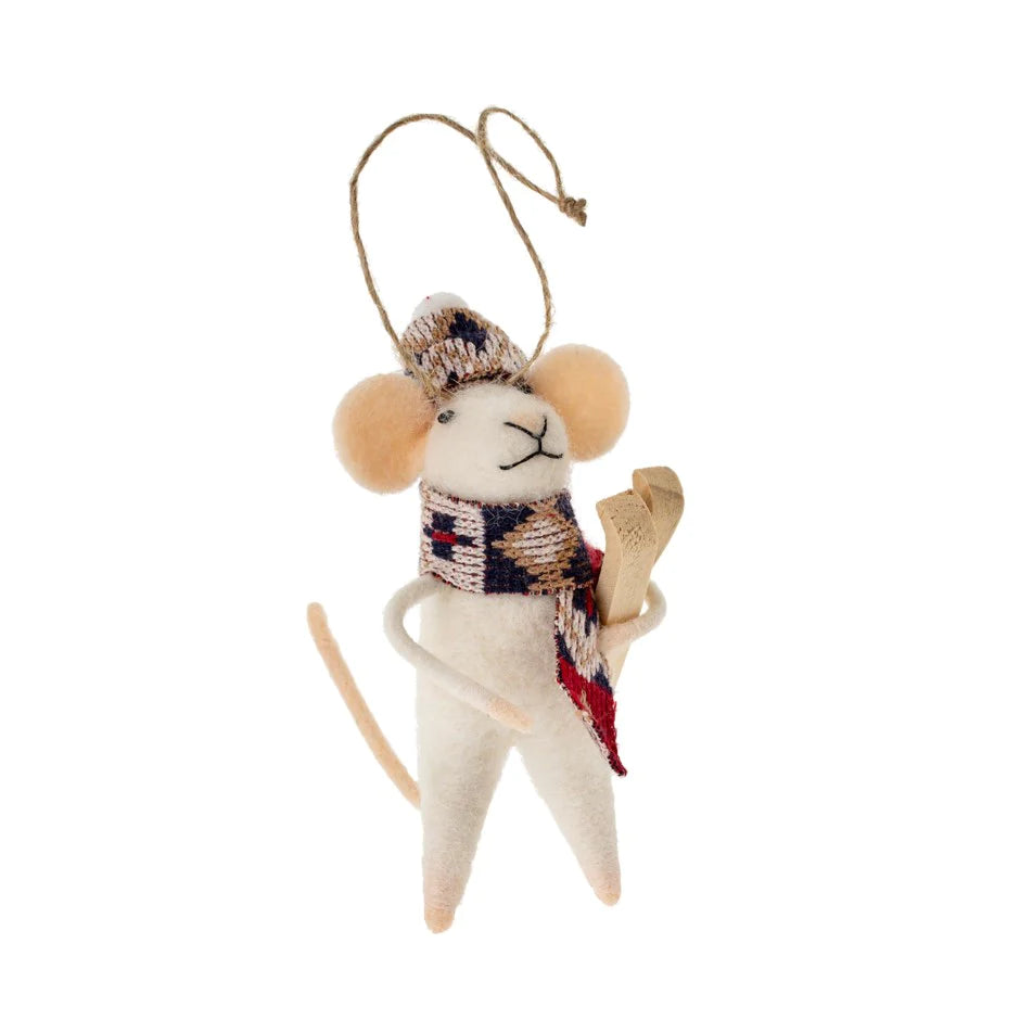 “Nordic Nate” Mouse Ornament