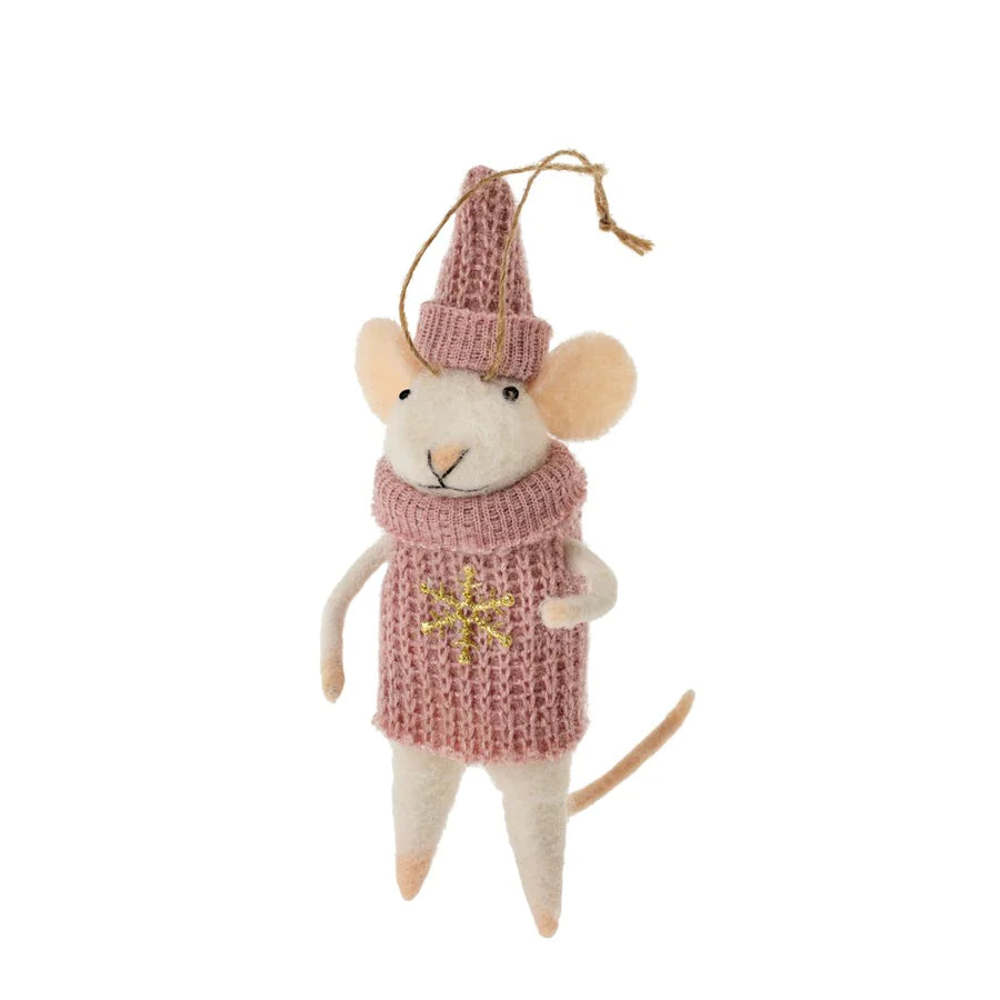 “Sally Snowflake” Mouse Ornament