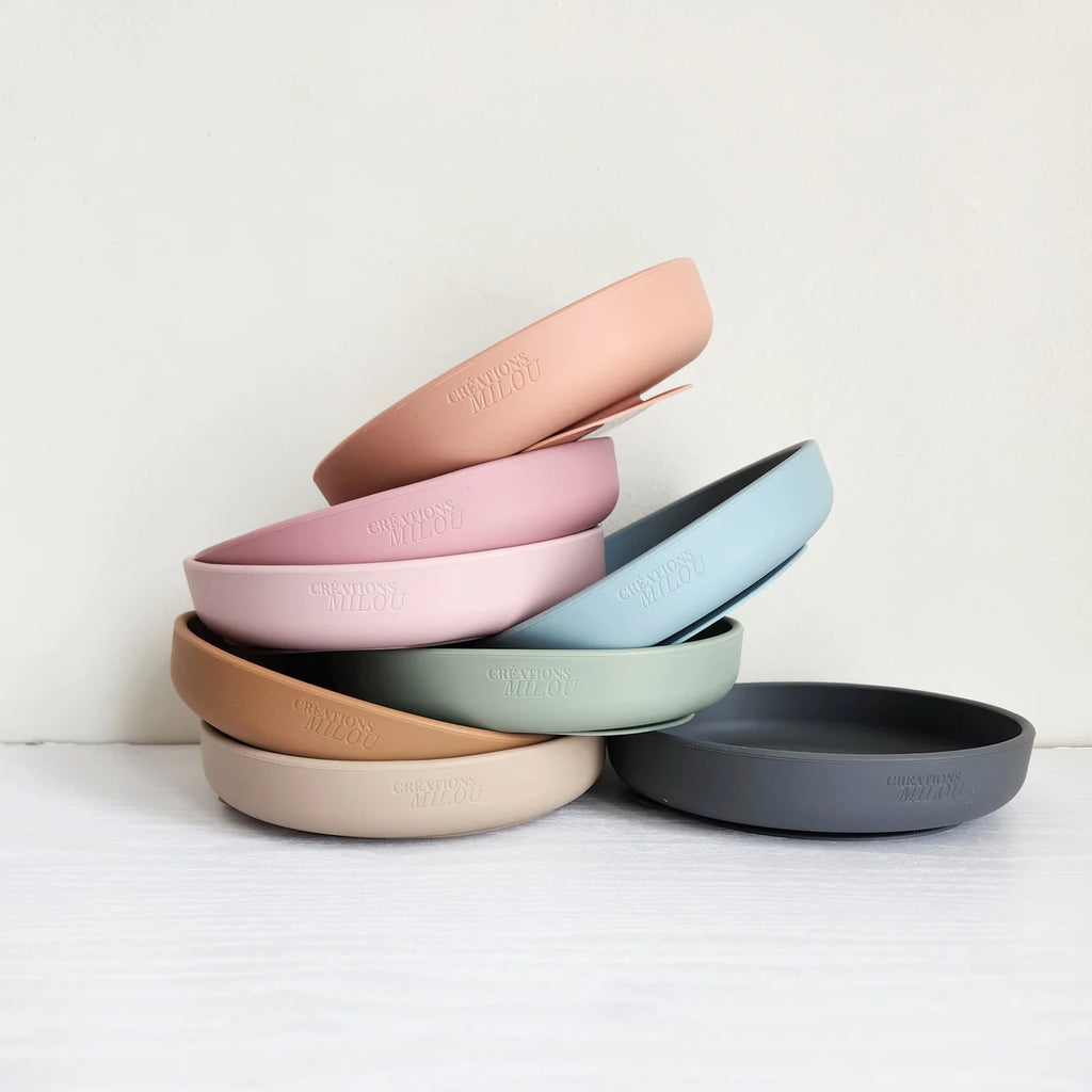 Silicone plate - with suction bottom