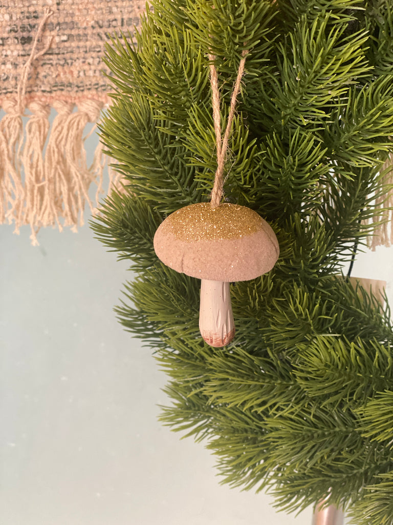 Magical Mushroom Ornament | Pink