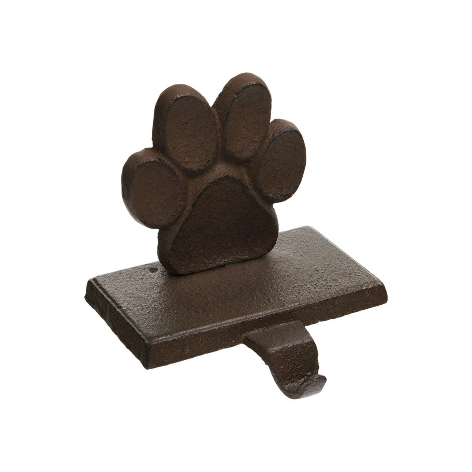 PAW STOCKING HOLDER CAST IRON
