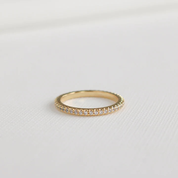 Rounded Pave Ring