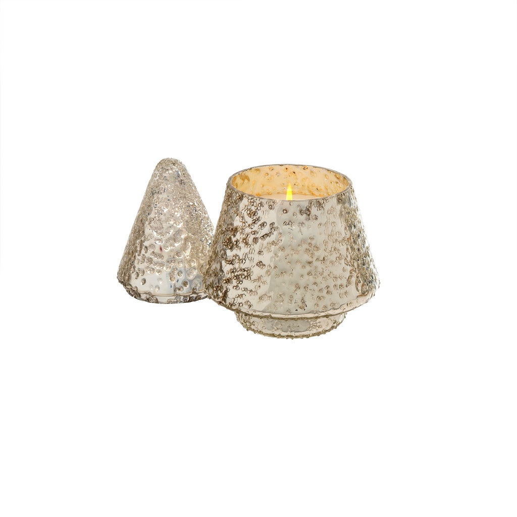 Shimmer Tree Candle Silver - Amber Spruce | Medium