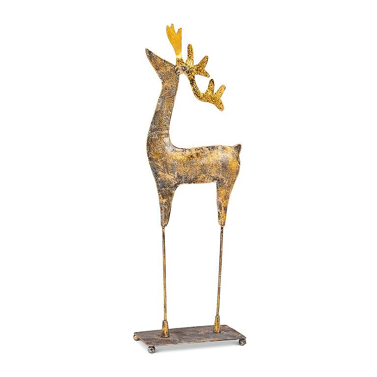 Gold Standing Reindeer