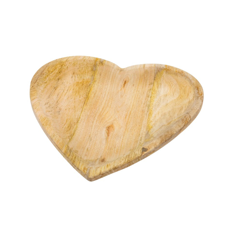 Wooden  Heart Plate | L