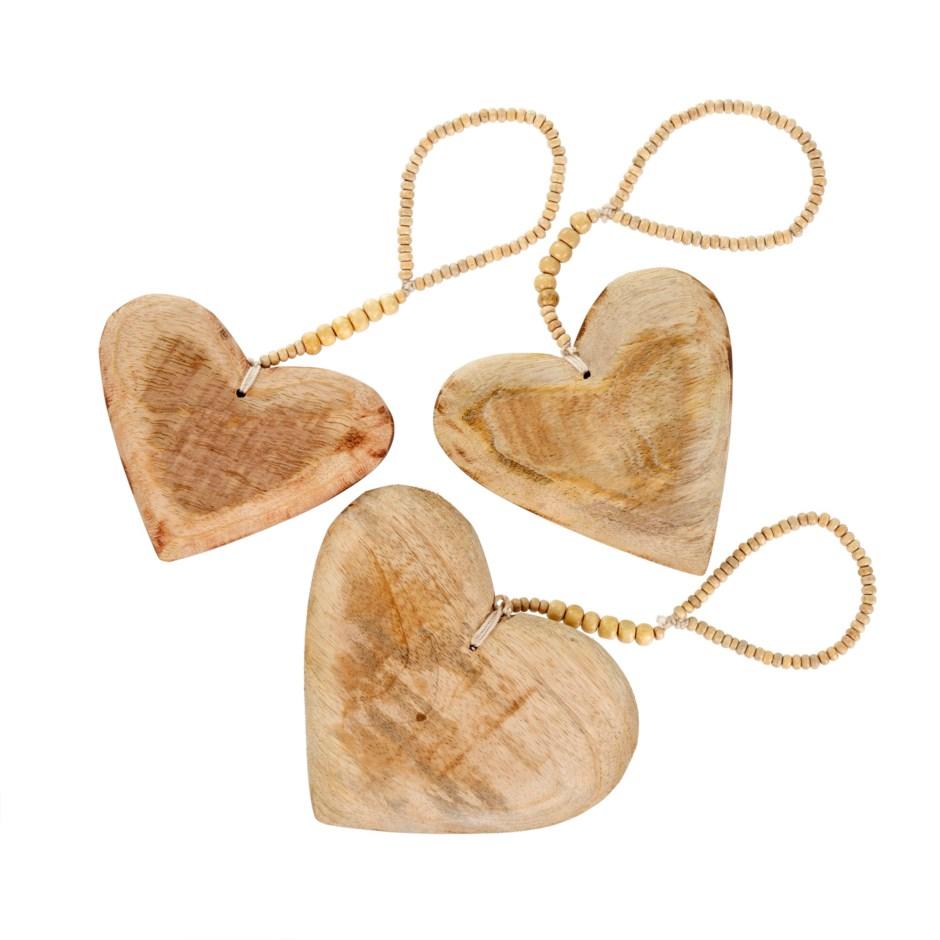 Wooden Heart Ornament | Medium