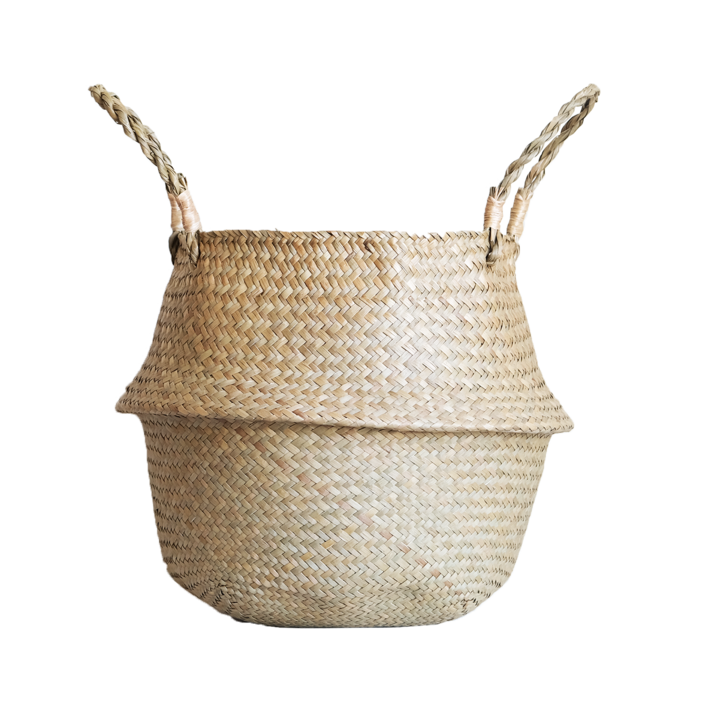 Sea Grass Woven Belly Basket - Small