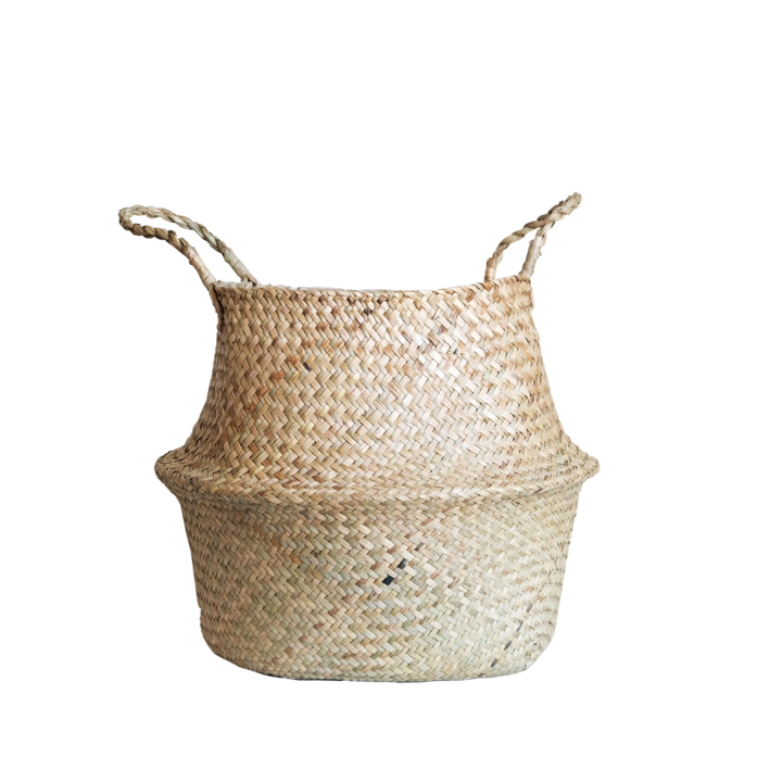 Sea Grass Woven Belly Basket - Medium