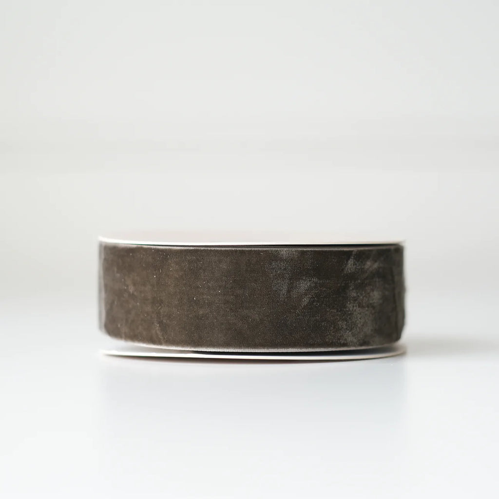 10 Yards Velvet Ribbon (4cm) - Salmon | Oak Grey | Black | Brown