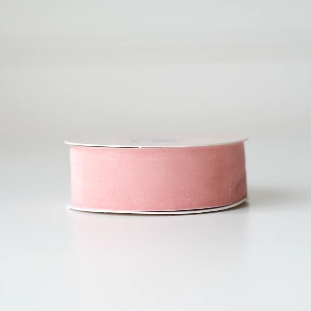 10 Yards Velvet Ribbon (4cm) - Salmon | Oak Grey | Black | Brown
