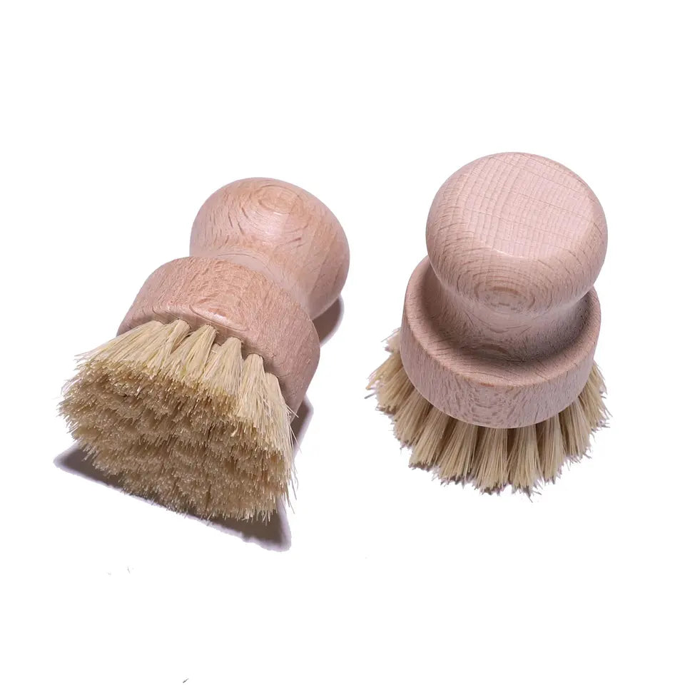 Sisal Bristles Brushes for Fruit/Vegetables and Pots/Pans | Light. Heavy
