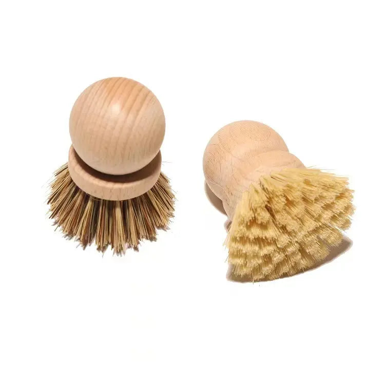 Sisal Bristles Brushes for Fruit/Vegetables and Pots/Pans | Light. Heavy