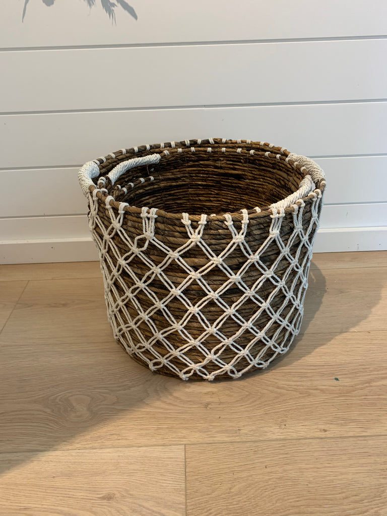 Macrame Rattan Basket | Small