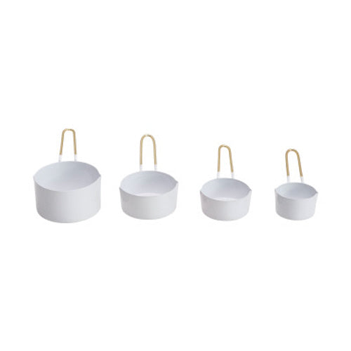 Measuring Cups - white & gold