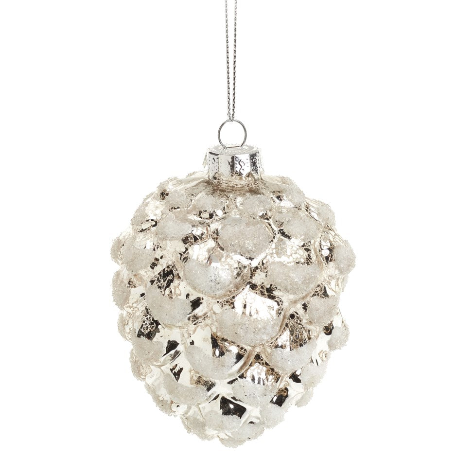 Glass Pine Cone Ornament