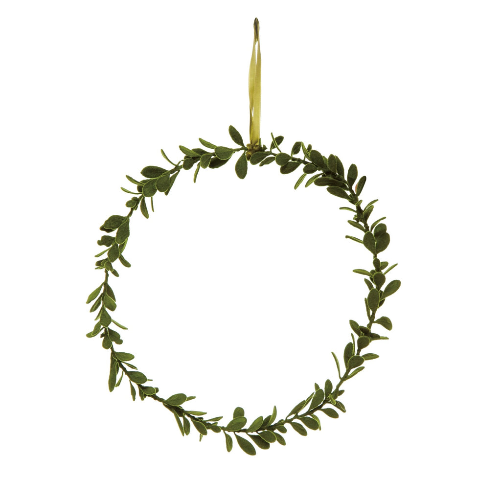 Christmas Boxwood Wreath - 11"