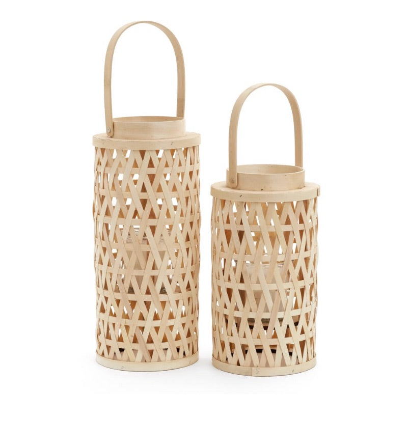 Natural Wood Lantern - Small | Large