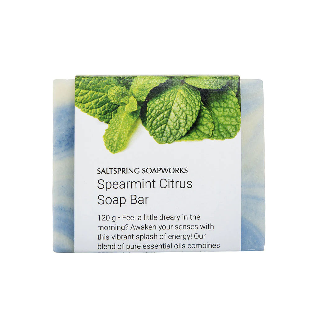 Saltspring Soapworks Spearmint Citrus Soap Bar | 120g